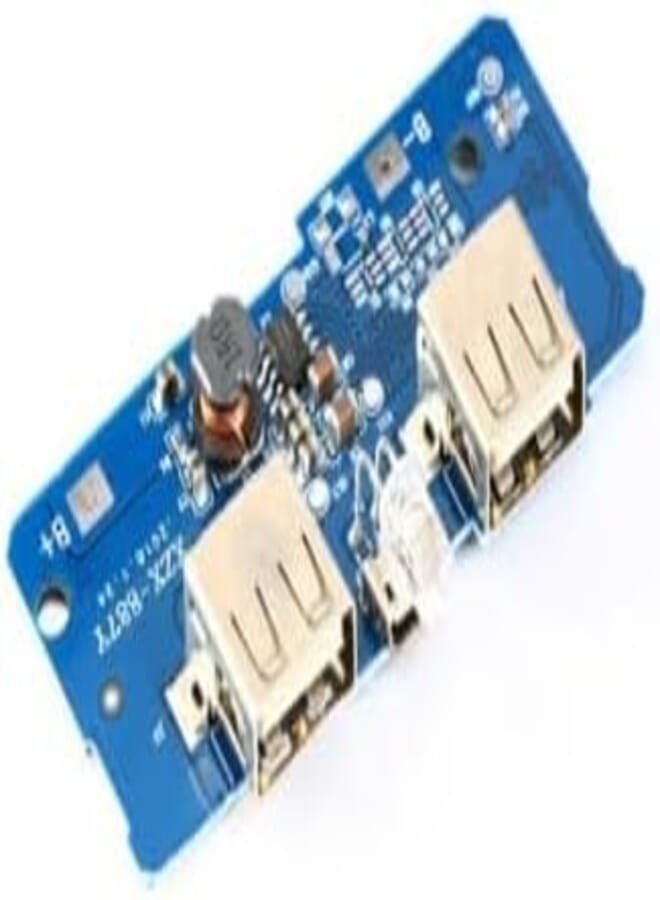 Dual Micro USB to 5V 2A Mobile Power Bank DIY 18650 Lithium Battery Charger PCB Board Boost Step Up Module With Led From